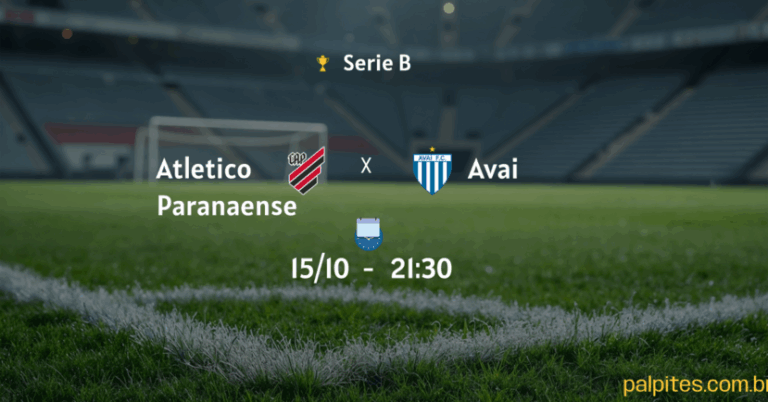 Palpites e prognósticos para Atletico Paranaense x Avai pelo Série B nesta terça-feira 14/10