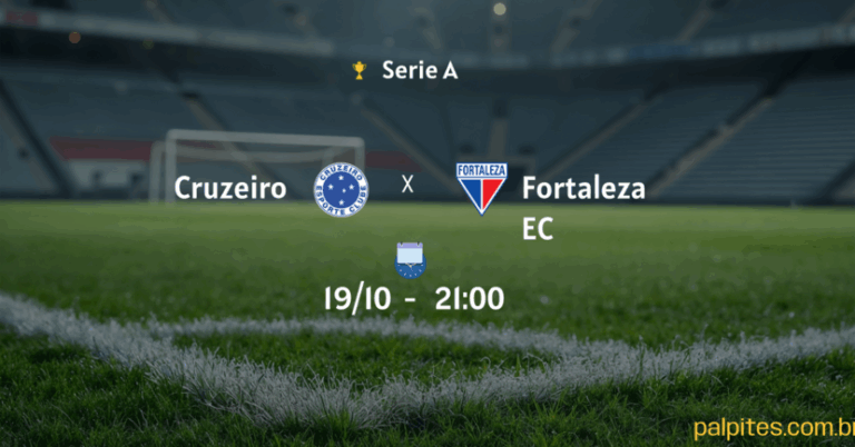 Dicas de Palpites e Prognósticos para Cruzeiro x Fortaleza EC na Série A – 18/10