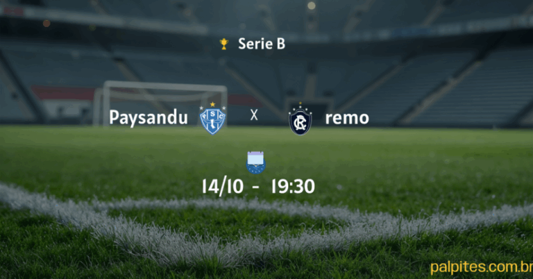 Palpites e prognósticos para Paysandu x Remo na Série B nesta terça-feira 14/10