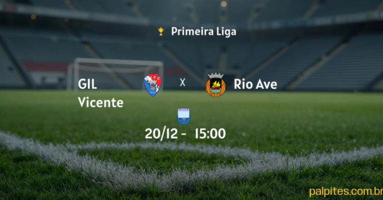 Palpites e Prognósticos para Gil Vicente x Rio Ave na Primeira Liga – 20/12 Sábado