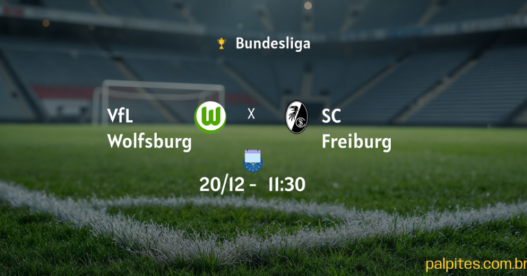 Palpites e Prognósticos para VfL Wolfsburg x SC Freiburg na Bundesliga – 20 de Dezembro